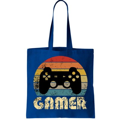 Vintage Retro Gamer Video Game Player Boys Teens Gift Tote Bag