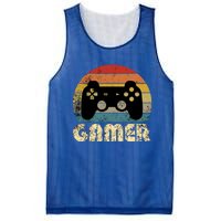 Vintage Retro Gamer Video Game Player Boys Teens Gift Mesh Reversible Basketball Jersey Tank