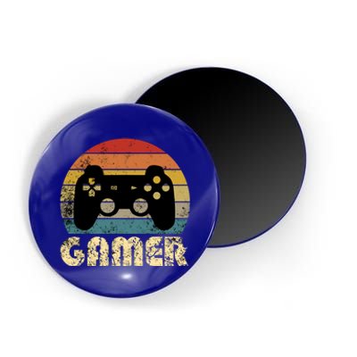 Vintage Retro Gamer Video Game Player Boys Teens Gift Magnet