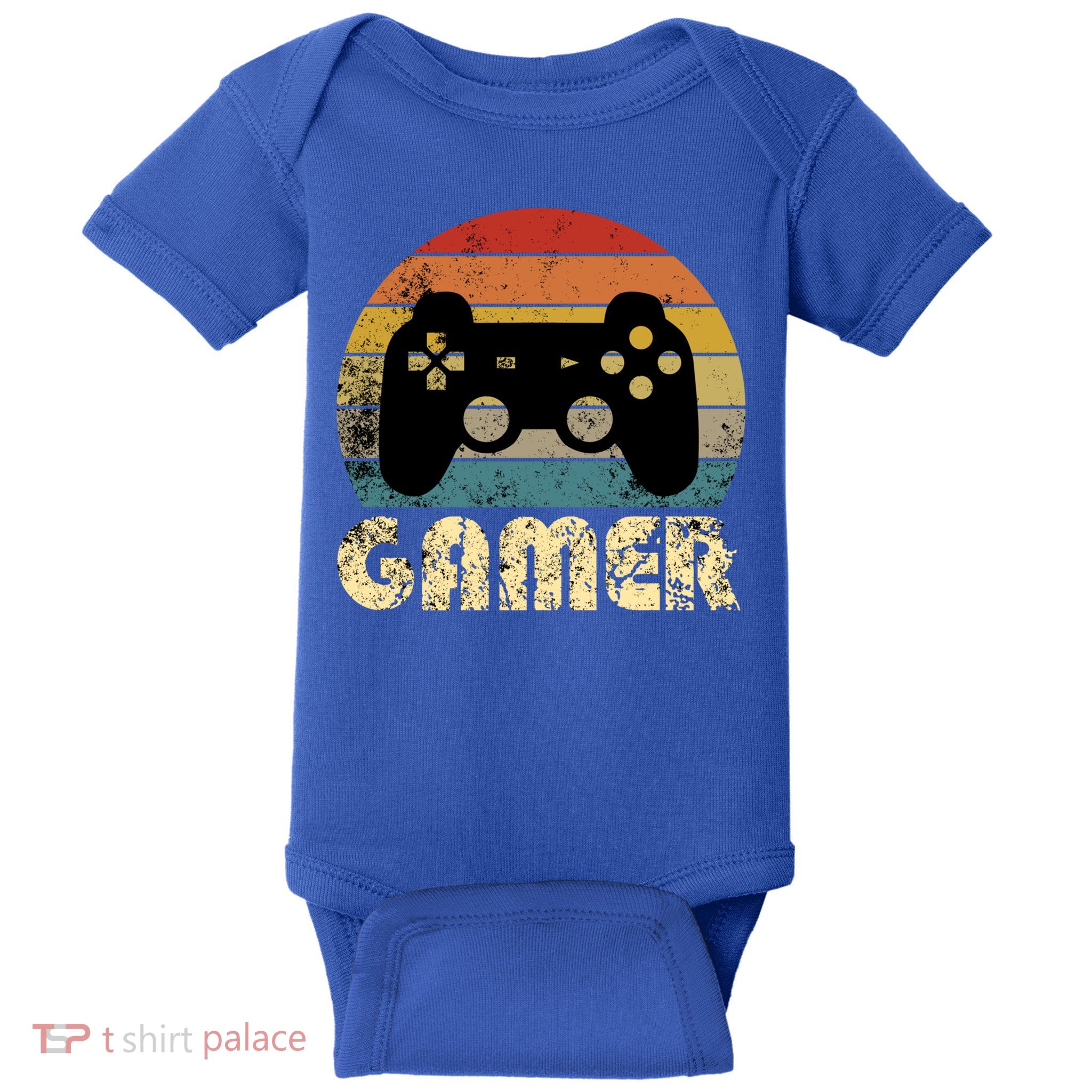 Vintage Retro Gamer Video Game Player Boys Teens Gift Baby Bodysuit