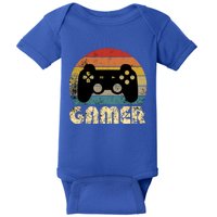 Vintage Retro Gamer Video Game Player Boys Teens Gift Baby Bodysuit