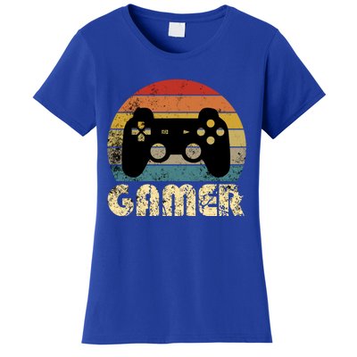 Vintage Retro Gamer Video Game Player Boys Teens Gift Women's T-Shirt