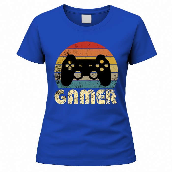 Vintage Retro Gamer Video Game Player Boys Teens Gift Women's T-Shirt