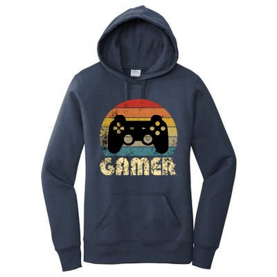 Vintage Retro Gamer Video Game Player Boys Teens Gift Women's Pullover Hoodie