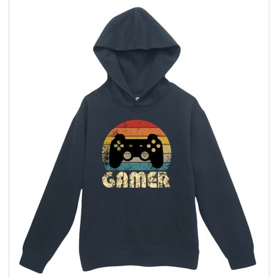 Vintage Retro Gamer Video Game Player Boys Teens Gift Urban Pullover Hoodie