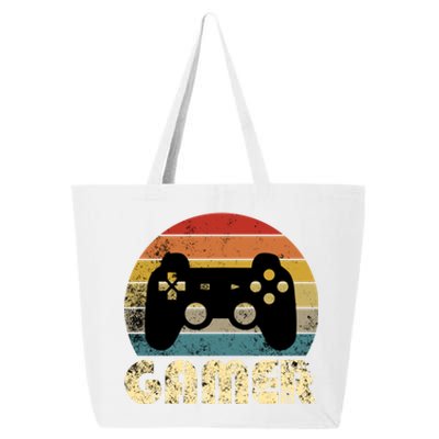 Vintage Retro Gamer Video Game Player Boys Teens Gift 25L Jumbo Tote