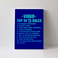 Virgos Rules Gift Canvas