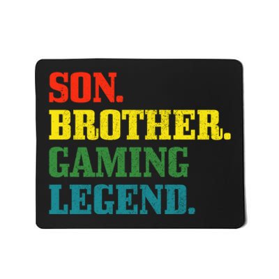 Vintage Retro Gamer Gift Son Brother Gaming Legend Mousepad