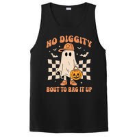 Vintage Retro Halloween Ghost No Diggity Bout To Bag It Up Gift PosiCharge Competitor Tank