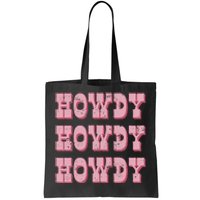 Vintage Retro Howdy Southern Western Cow Country Rodeo Tote Bag