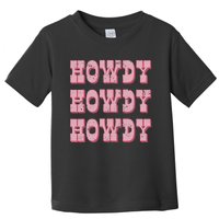 Vintage Retro Howdy Southern Western Cow Country Rodeo Toddler T-Shirt