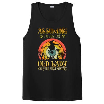 Vintage Retro Halloween Assuming Im Just An Old Lady Gift PosiCharge Competitor Tank