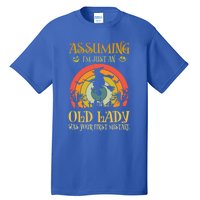 Vintage Retro Halloween Assuming Im Just An Old Lady Gift Tall T-Shirt