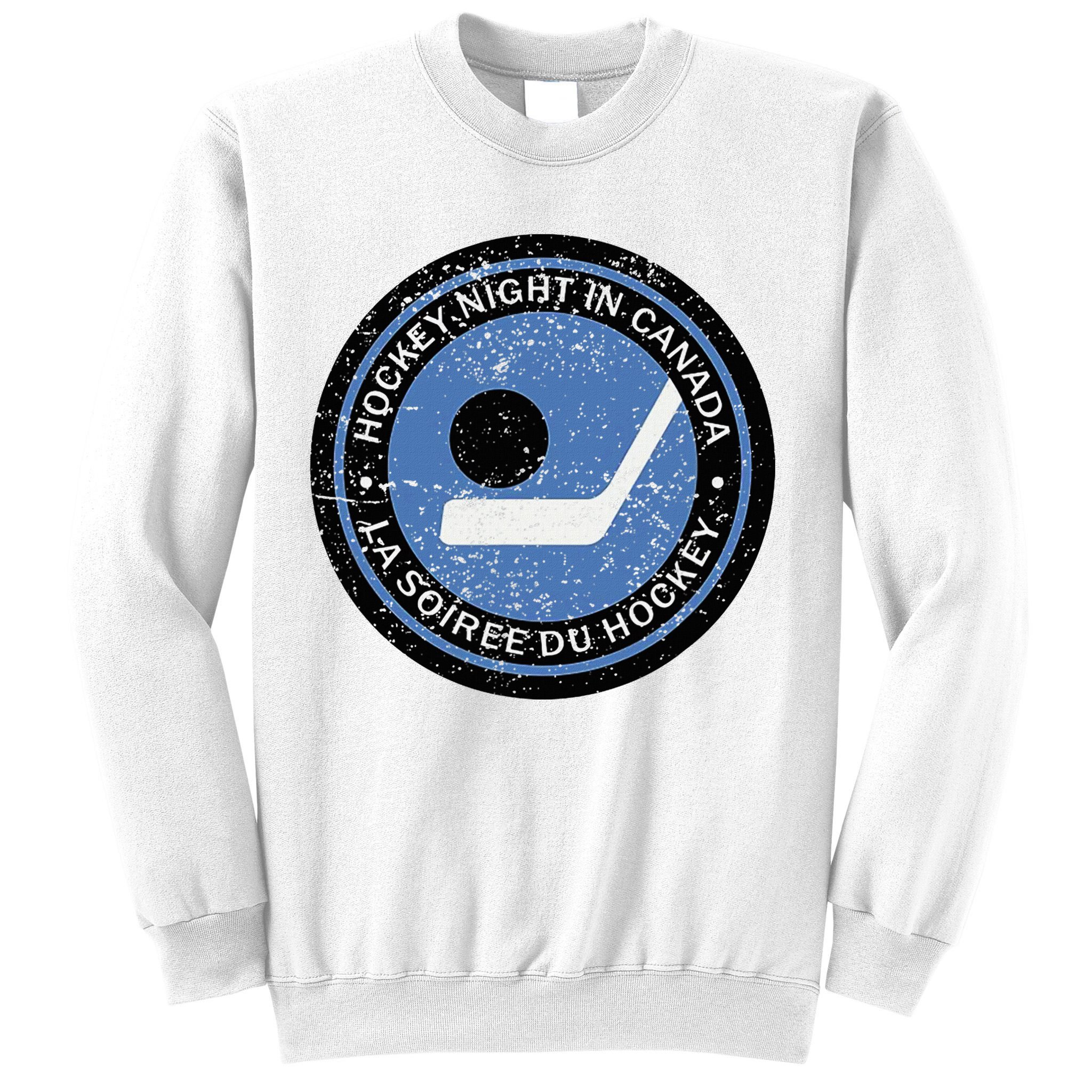 Vintage Retro Hockey Night In Canada Hockey Player Team Sweatshirt