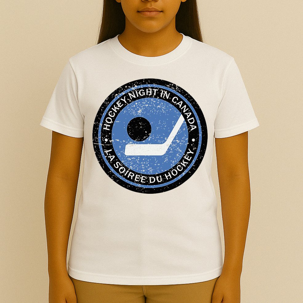 Vintage Retro Hockey Night In Canada Hockey Player Team T-Shirt