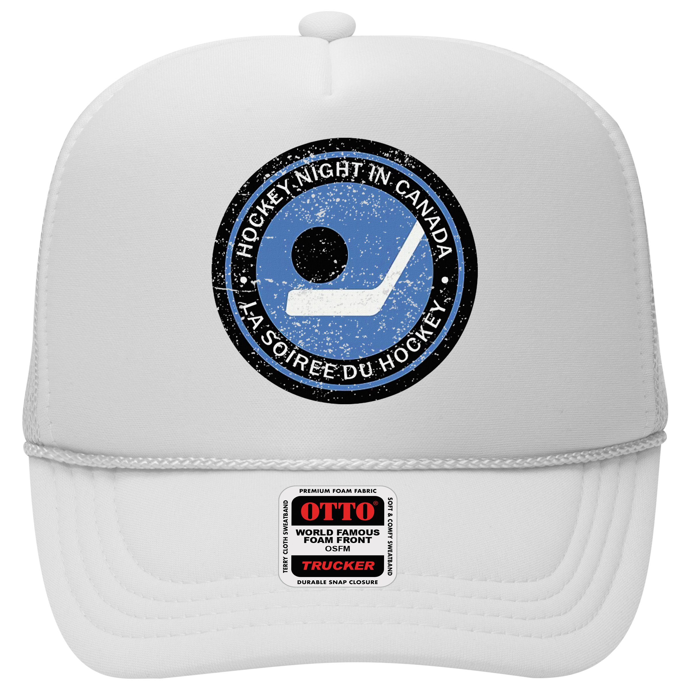 Vintage Retro Hockey Night In Canada Hockey Player Team Hat