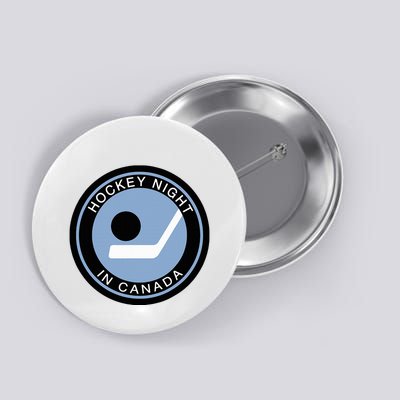 Vintage Retro Hockey Night In Canada Hockey Player Team Button