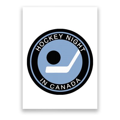 Vintage Retro Hockey Night In Canada Hockey Player Team Poster