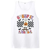 Vintage Retro Halloween Creep It Real Ghost Boy Fall Season PosiCharge Competitor Tank