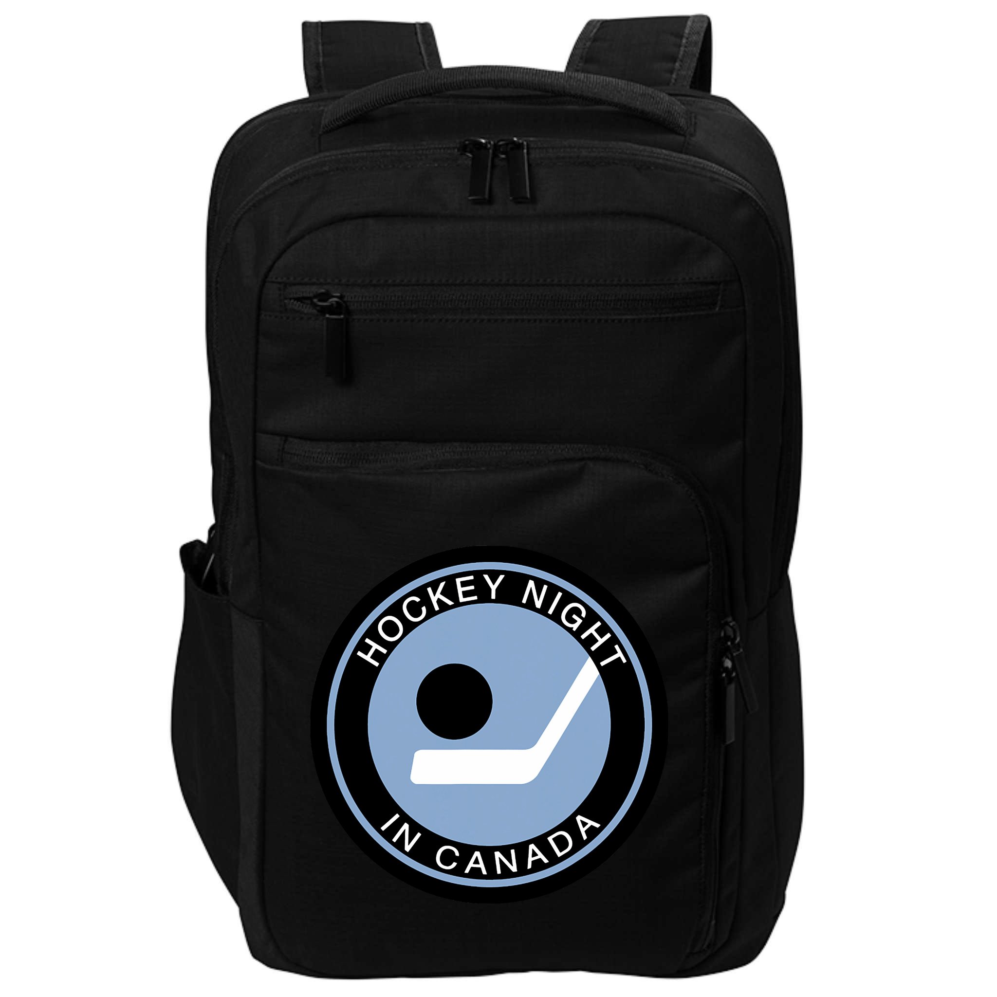 Vintage Retro Hockey Night In Canada Hockey Player Team Impact Tech Backpack
