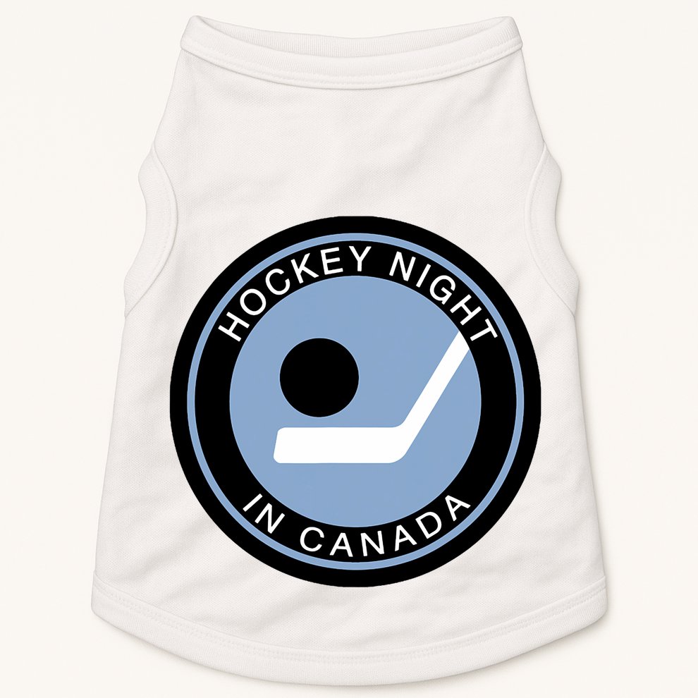Vintage Retro Hockey Night In Canada Hockey Player Team Doggie Tank