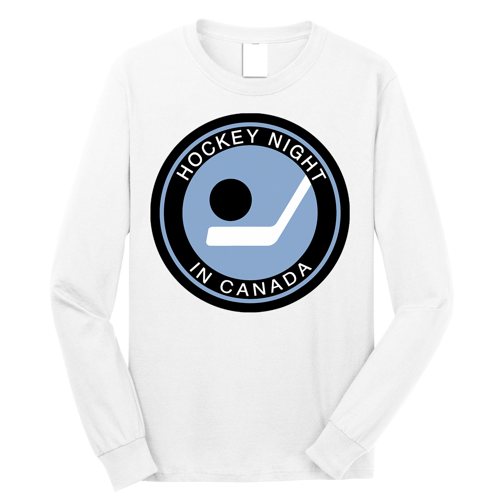 Vintage Retro Hockey Night In Canada Hockey Player Team Long Sleeve Shirt