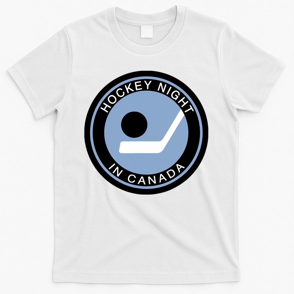 Vintage Retro Hockey Night In Canada Hockey Player Team T-Shirt
