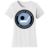 Vintage Retro Hockey Night In Canada Hockey Player Team Women's T-Shirt