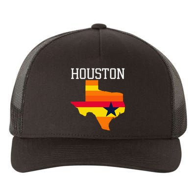 Vintage Retro Houston Texas Yupoong Adult 5-Panel Trucker Hat