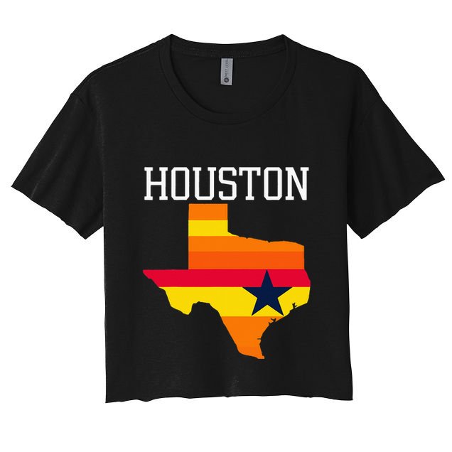 Vintage Retro Houston Texas Crop Top