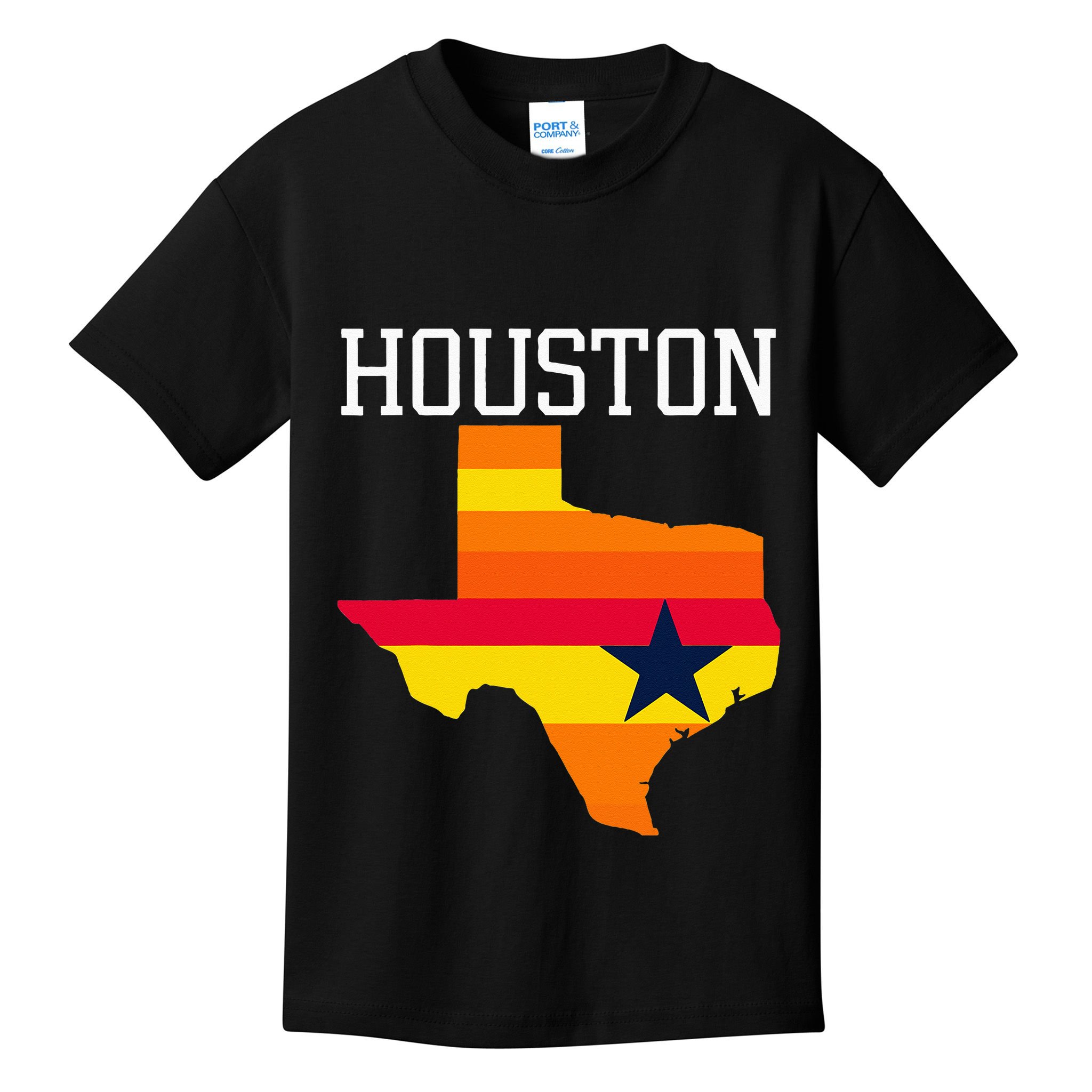 Vintage Retro Houston Texas Kids T-Shirt