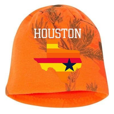 Vintage Retro Houston Texas Kati - Camo Knit Beanie