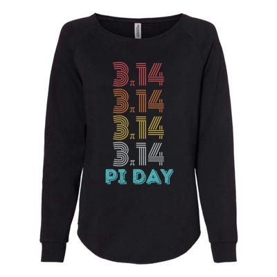 Vintage Retro Happy Pi Day Mathematic Math Teacher Cool Gift Womens California Wash Sweatshirt