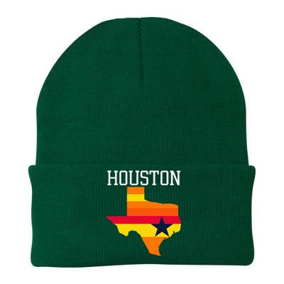 Vintage Retro Houston Texas Knit Cap Winter Beanie