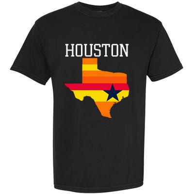 Vintage Retro Houston Texas Garment-Dyed Heavyweight T-Shirt