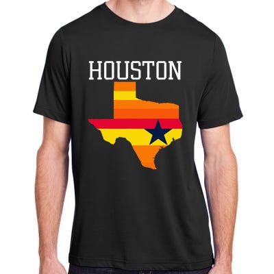 Vintage Retro Houston Texas Adult ChromaSoft Performance T-Shirt