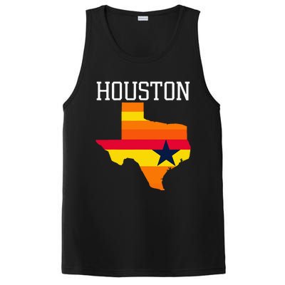 Vintage Retro Houston Texas PosiCharge Competitor Tank