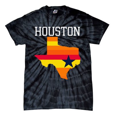 Vintage Retro Houston Texas Tie-Dye T-Shirt