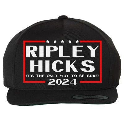 vintage Ripley Hicks 2024 t's The Only Way to Be Sure Wool Snapback Cap