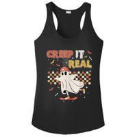 Vintage Retro Halloween Creep It Real Ghost Boy Fall Ladies PosiCharge Competitor Racerback Tank