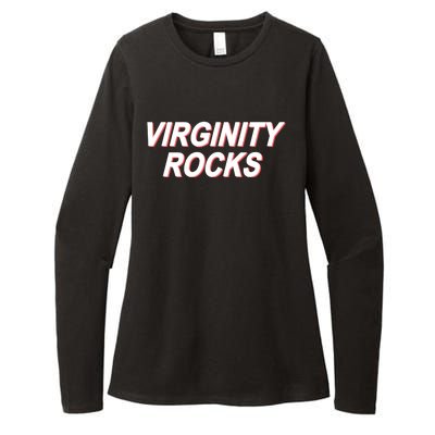 Virginity Rocks Heather Womens CVC Long Sleeve Shirt