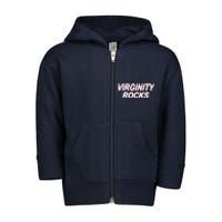 Virginity Rocks Heather Toddler Zip Fleece Hoodie