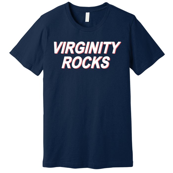 Virginity Rocks Heather Premium T-Shirt