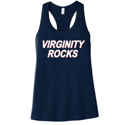 Virginity Rocks Heather Women's Racerback Tank