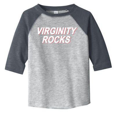 Virginity Rocks Heather Toddler Fine Jersey T-Shirt