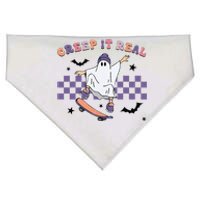 Vintage Retro Halloween Creep It Real Ghost Fall Season USA-Made Doggie Bandana