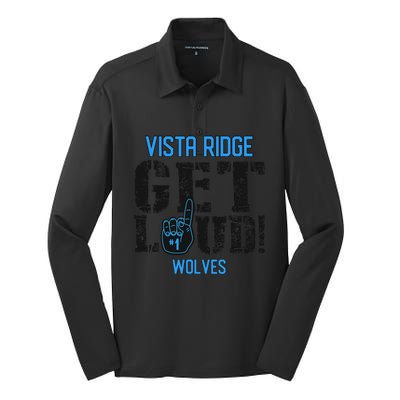 Vista Ridge High School Get Loud Wolves Silk Touch Performance Long Sleeve Polo