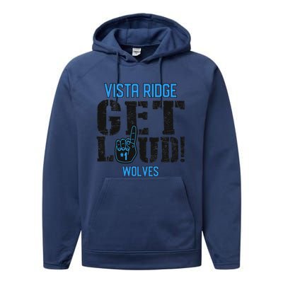 Vista Ridge High School Get Loud Wolves Performance Fleece Hoodie