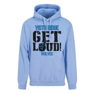 Vista Ridge High School Get Loud Wolves Unisex Surf Hoodie