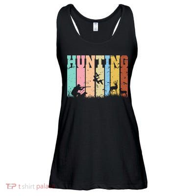 Vintage Retro Hunting Hunter Ladies Essential Flowy Tank